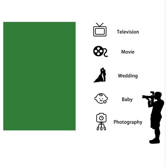 Muslin Backdrop Background 6ftx9ft For Photography Or TV Blue Green - Picture 2 of 5